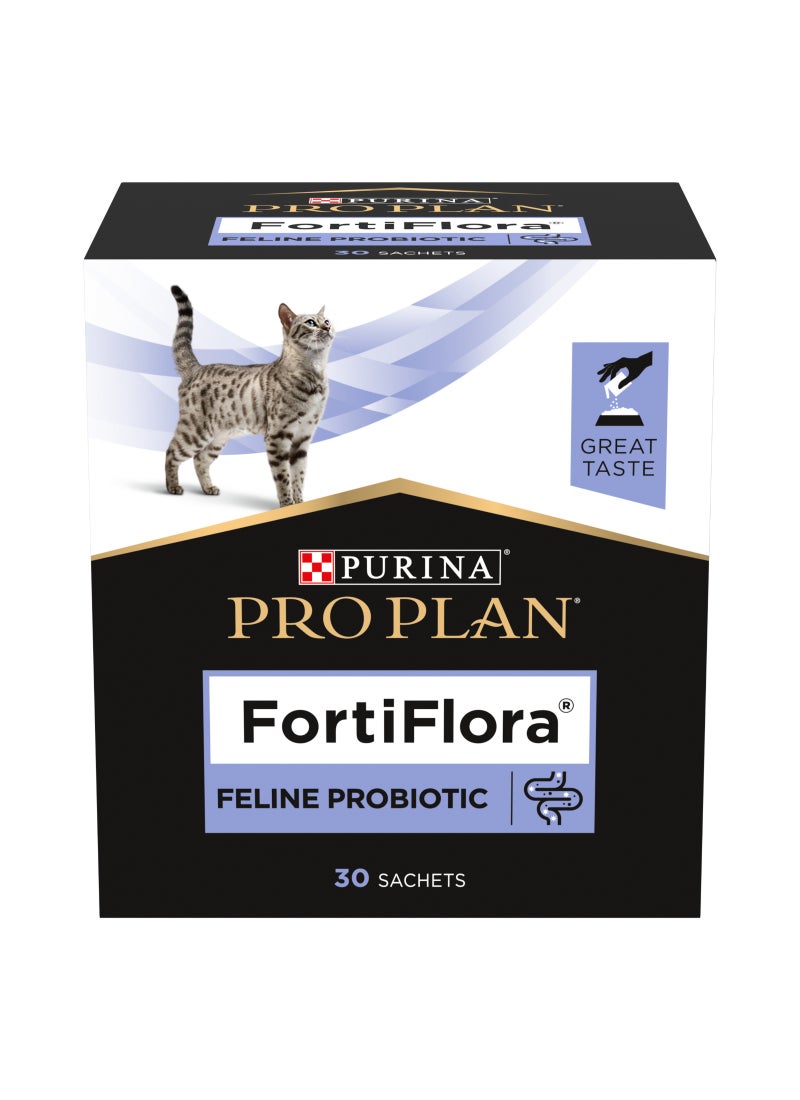 Purina Pro Plan Fortiflora Cat Probiotic Supplement 30 x 1g - Image 1