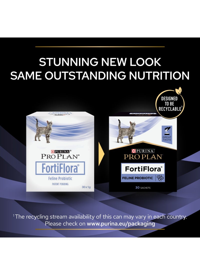 Purina Pro Plan Fortiflora Cat Probiotic Supplement 30 x 1g - Image 3