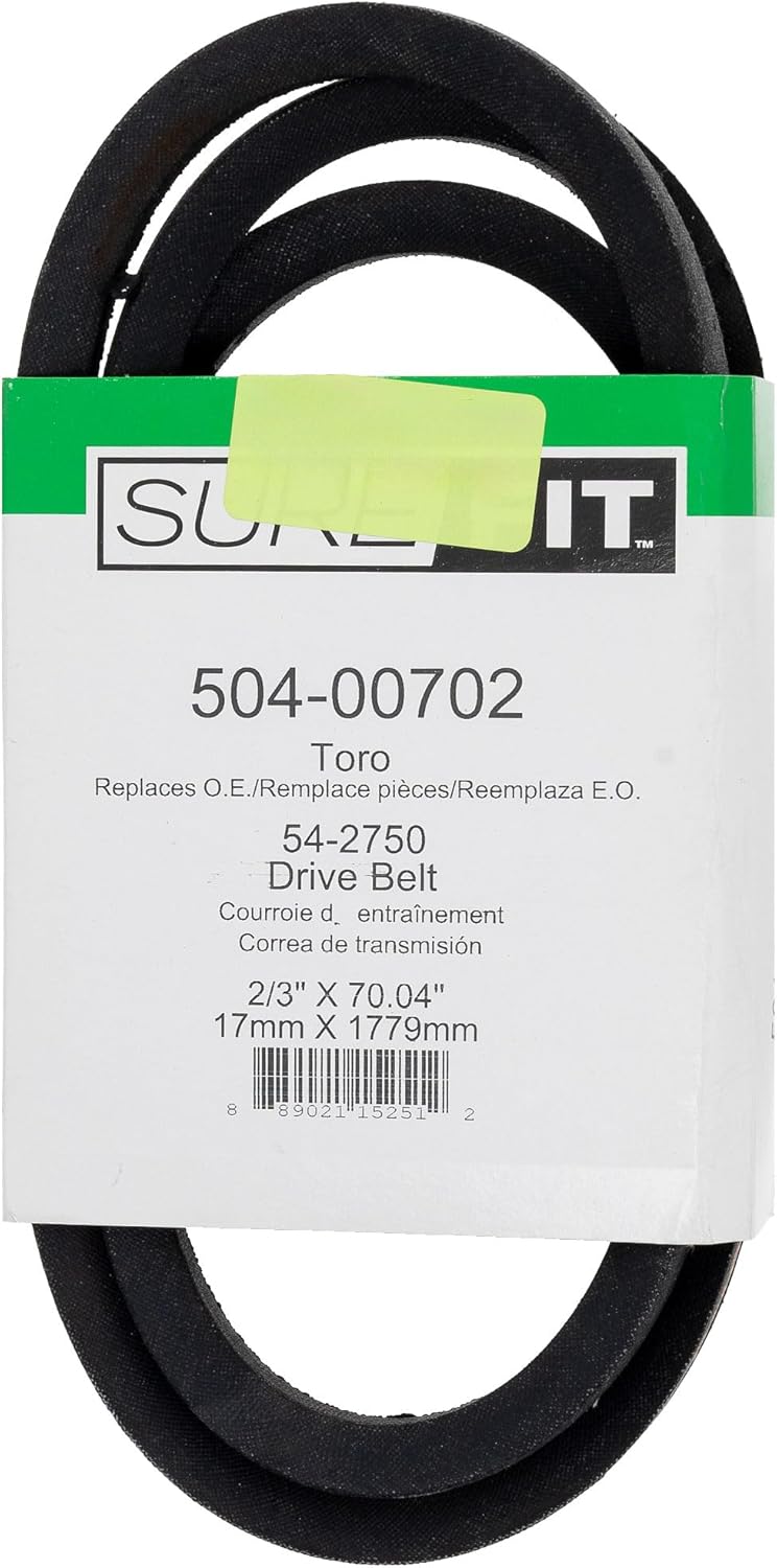 Surefit SureFit Drive Belt Replacement for Toro 542750 36 44 Cut Decks MidSize ProLine Gear Lawn Mowers  - Image 1