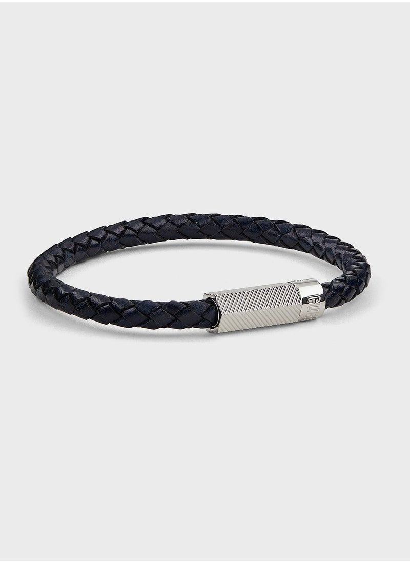 GUESS Casual Leather Round Screw Jack Bracelet  - Image 1