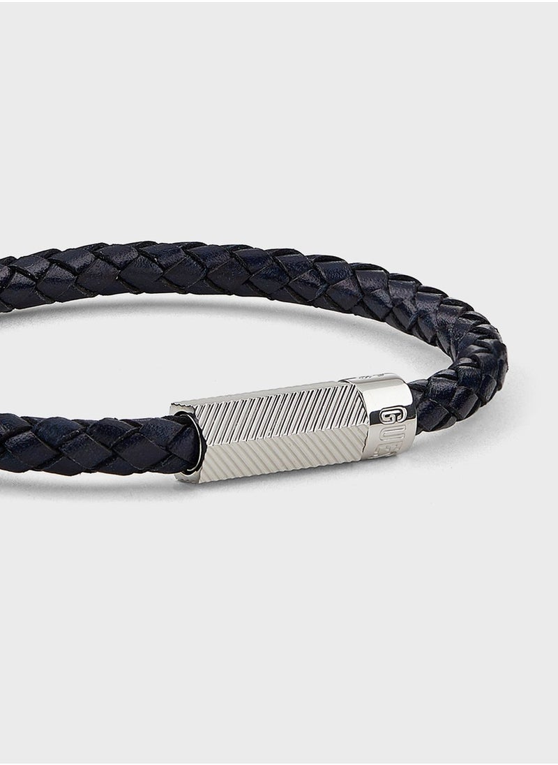 GUESS Casual Leather Round Screw Jack Bracelet  - Image 3