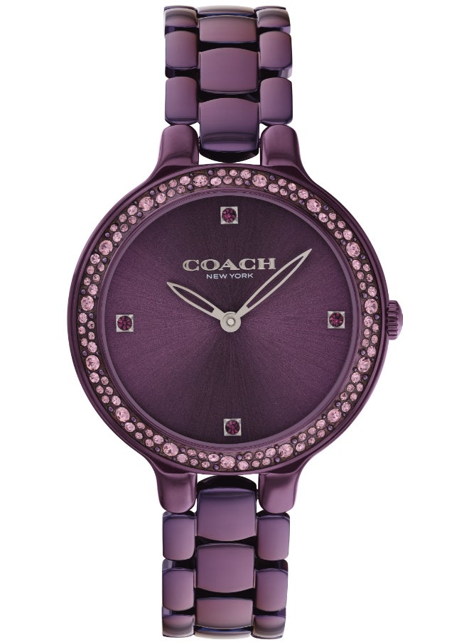 COACH Women's Purple Dial Analog Quartz Watch 32 mm -  14504353 