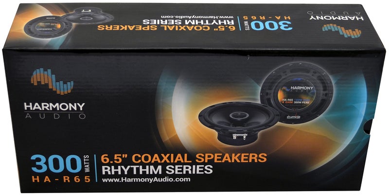 Harmony Audio HA-65 Car Stereo Rhythm Series 6.5" Replacement 300W Speakers & Grills - Image 4