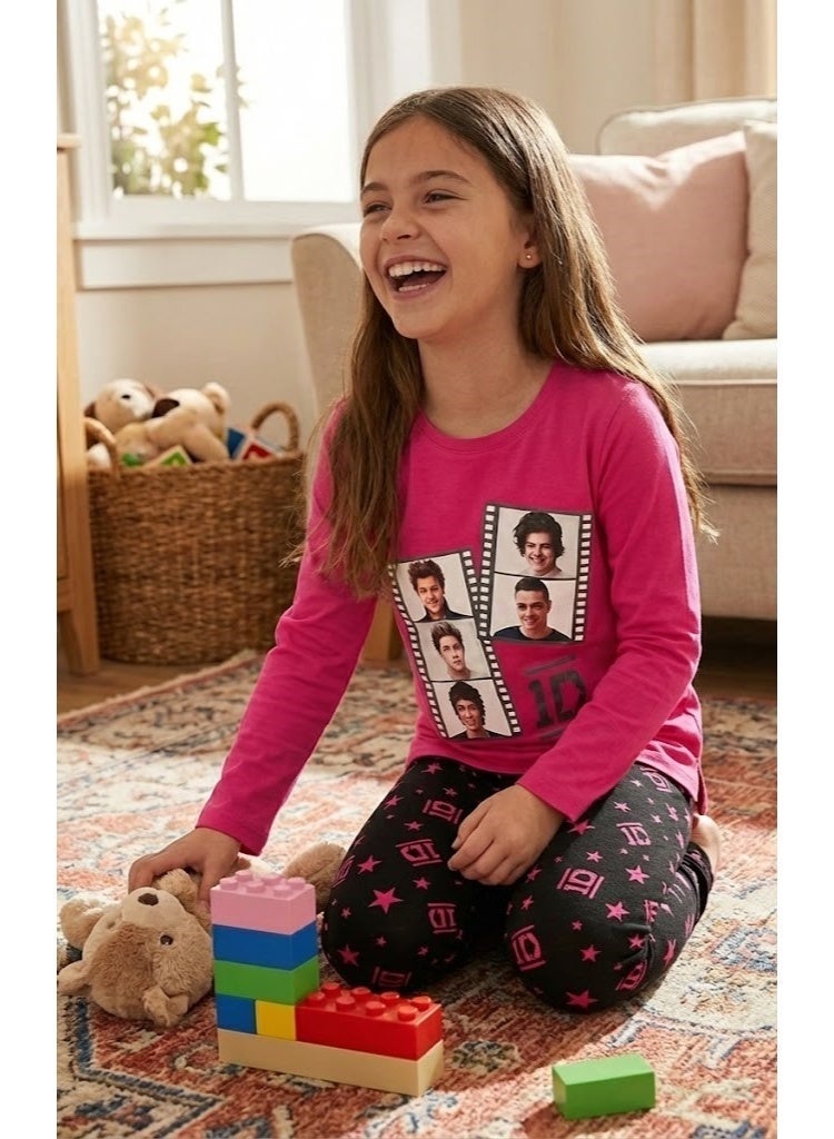 ون دايركشن بيجامة بأكمام طويلة من فرقة ون دايركشن من إنتاج كيدز تي في100%من القطن - Image 3