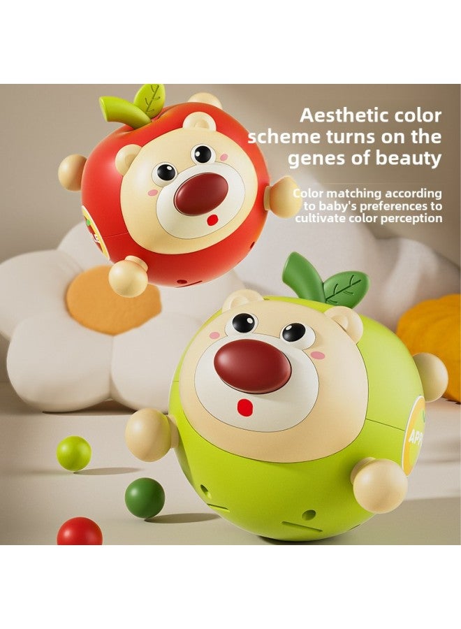 M Apple Bear Tumbler Toy Baby Baby Educational Early Education Teeth Molar Children's Toys Wholesale-Color:Rabbit Teether Manhattan Ball  - Image 3