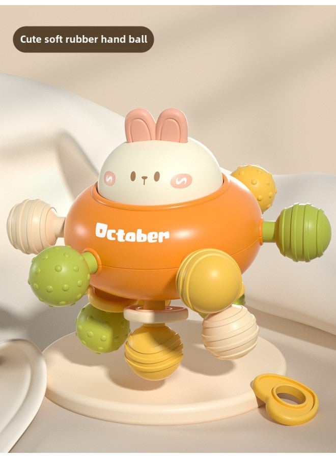 M Apple Bear Tumbler Toy Baby Baby Educational Early Education Teeth Molar Children's Toys Wholesale-Color:Rabbit Teether Manhattan Ball  - Image 1