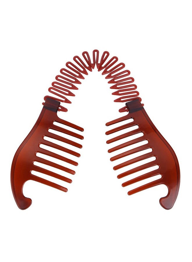Lokusel 4 Pcs Plastic Banana Hair Clips Flexible Hair Banana Grips Ponytail Holder Hair Comb Hair Accessories For Women Girls - Image 3