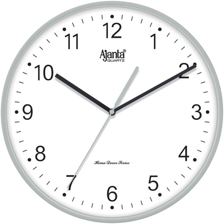 Ajanta Wall Clock - Home Decore Series Clocks - 1187 - Grey - Image 1
