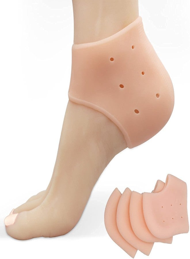Clopic - Moisturizing Silicon gel heel pad Socks 1 Pair, Heel Protector Insole Cups 1 Pair, Pack of - 2 (1 Silicone + 1 Insole) - Image 3