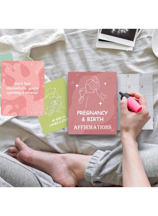بطاقة تأكيد الحمل 50 قطعة ، بطاقات تشجيع الأم ، رفع رحلة الولادة الدافع اليومي للسيدات الحوامل ، سطح الهدايا الروحية للنساء الأمهات دعم صحة الولادة - Image 5