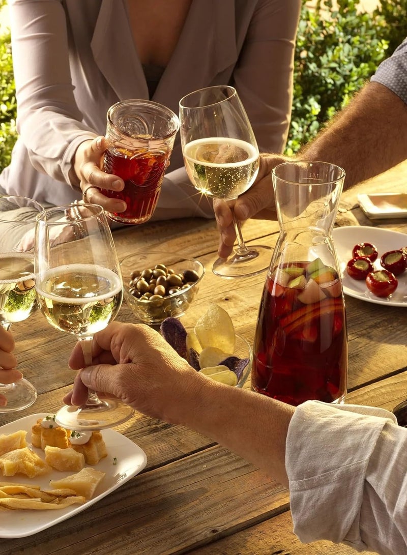 Glass Pitcher - 300ml - 6 pack - Beverage Pitcher Carafe  - Image 2