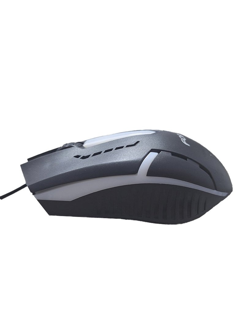 Office mouse, (RGB) for computer and laptop, for personal and office use, model FV-156 / 800 DPI, supports Windows 7-8-8.1-10 or later / Mac OS