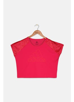 Adidas Kid Girls Designed To Move Seasonal T-shirt, Pink  - Image 1