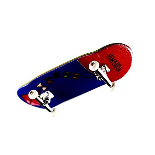 NOAHWOOD 80 Fingerboards Mini Skateboarding NW80 360flip Deck Update NW Prince 34mm Trucks UpdateNW Black Logo Handmade White Wheels100x34mm Red Kite - Image 1