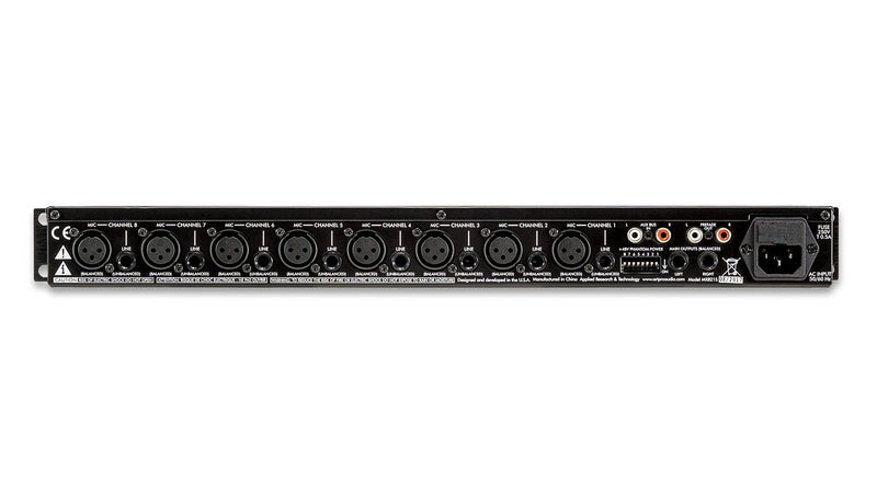 ART MX821S Eight Channel Mic/Line Mixer with Stereo Outputs, MultiColored - Image 3