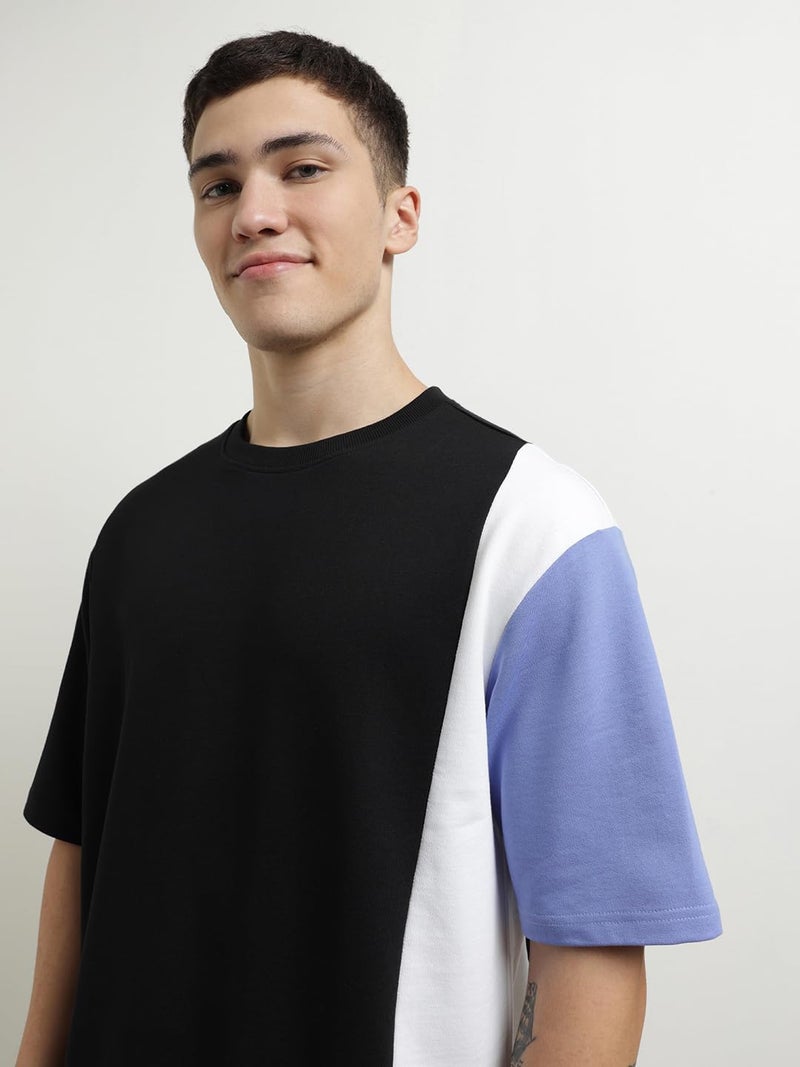 NOBERO Men Colorblock T-shirt With Joggers - Image 2