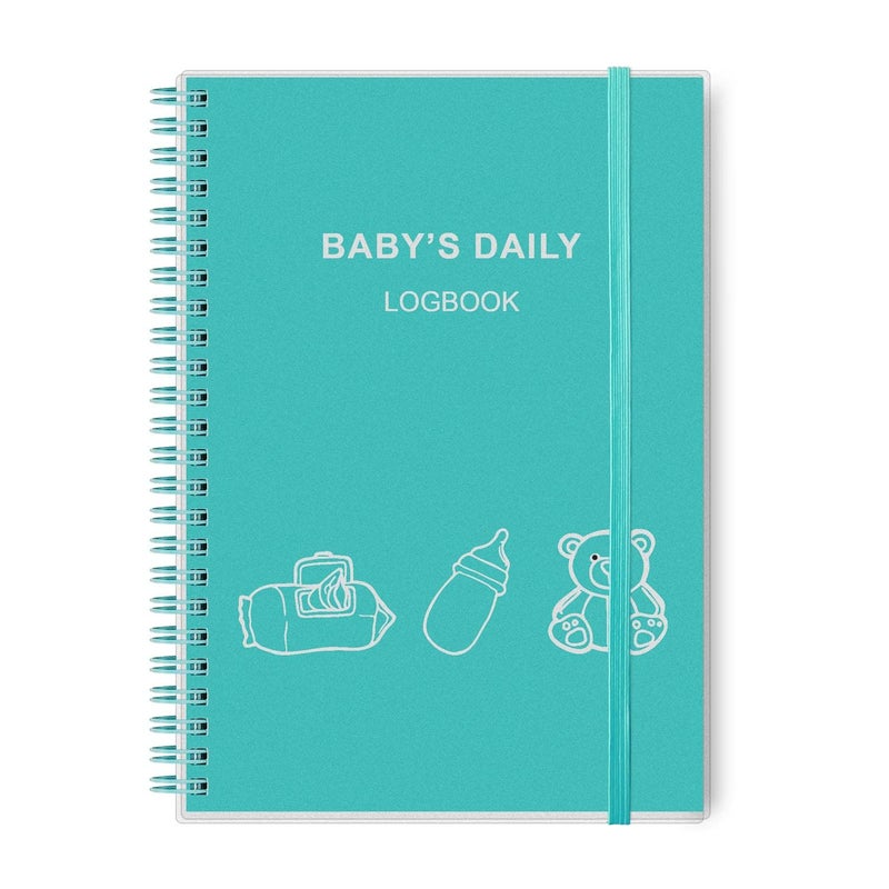 Tiankool Baby's Daily Log Book - A5 Baby Care planner for Newborns, Schedule for Tracking Newborn's Daily Routine, 152 Easy to Fill Pages Track and Monitor Nursing, Sleep, Feeding, Diapers, Pumping and More - Image 1