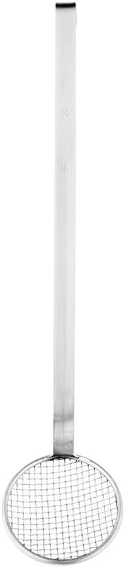 Restaurantware Restaurantware Met Lux 4 Inch Frying Skimmer 1 CorrosionResistant Wire Skimmer  Mesh Scoop Long Handle Stainless Steel Deep Fryer Ladle Durable For Catching Food And Releasing Oil  - Image 2