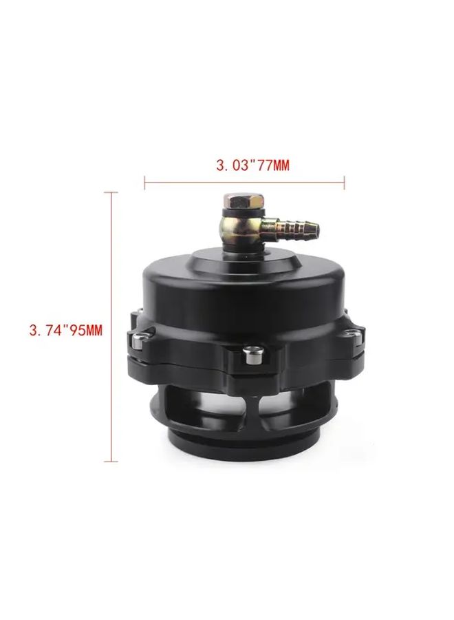 50mm Universal Turbo Blow Off Valve With Weld On Aluminum V Band Flange And Springs For 6psi To 18psi Black - Image 2