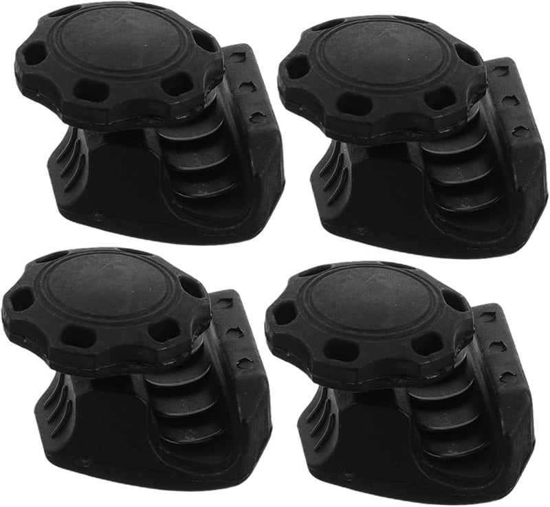 4 Sets Black Plastic Football Helmet Visor Clip Screws For Helmet Stability - Image 1