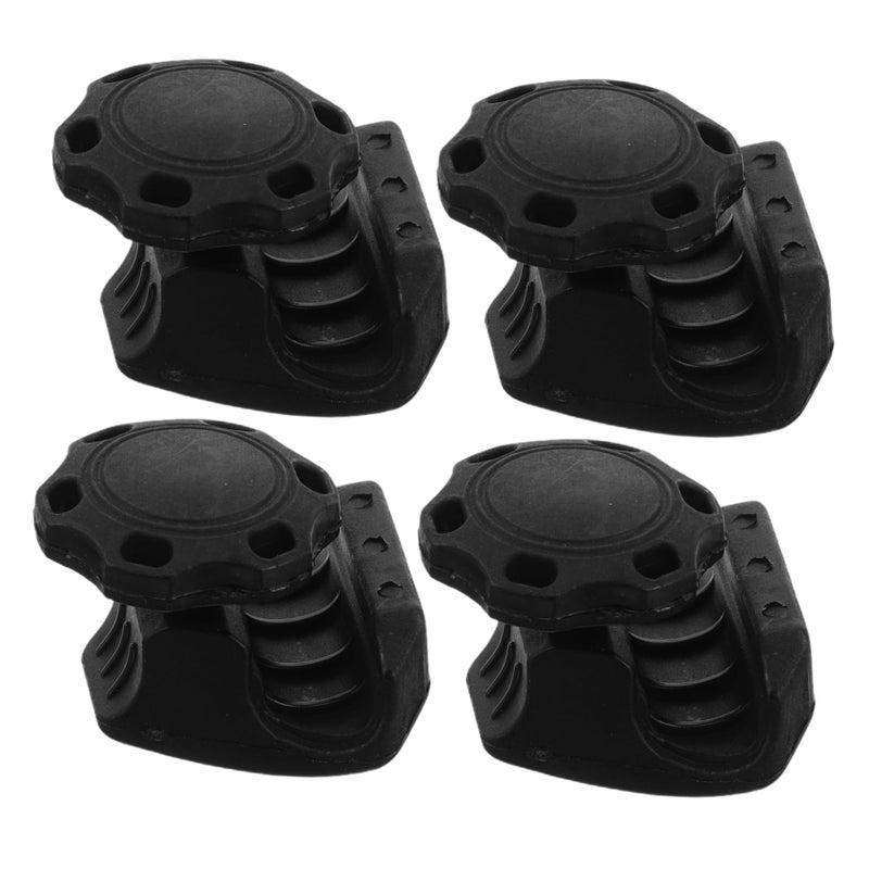 4 Sets Black Plastic Football Helmet Visor Clip Screws For Helmet Stability - Image 2
