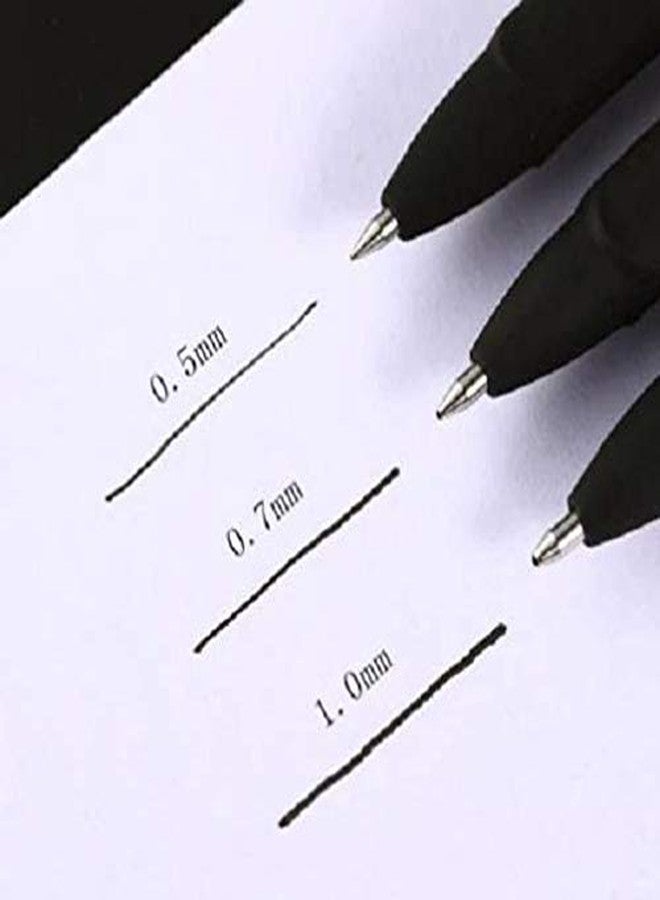 Baoke Set of 3 Smooth Roller Gel Ink Pen for Office/Students Use (Black, 0.7) - Image 2