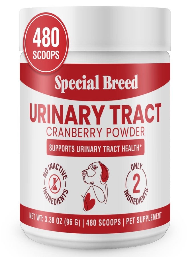 Special Breed Cranberry for Dogs - 480 Scoops UTI Treatment Powder - Urinary Tract Health Supplement - Bladder Support, Dog UTI, Bladder Stones, Incontinence Support - Image 1