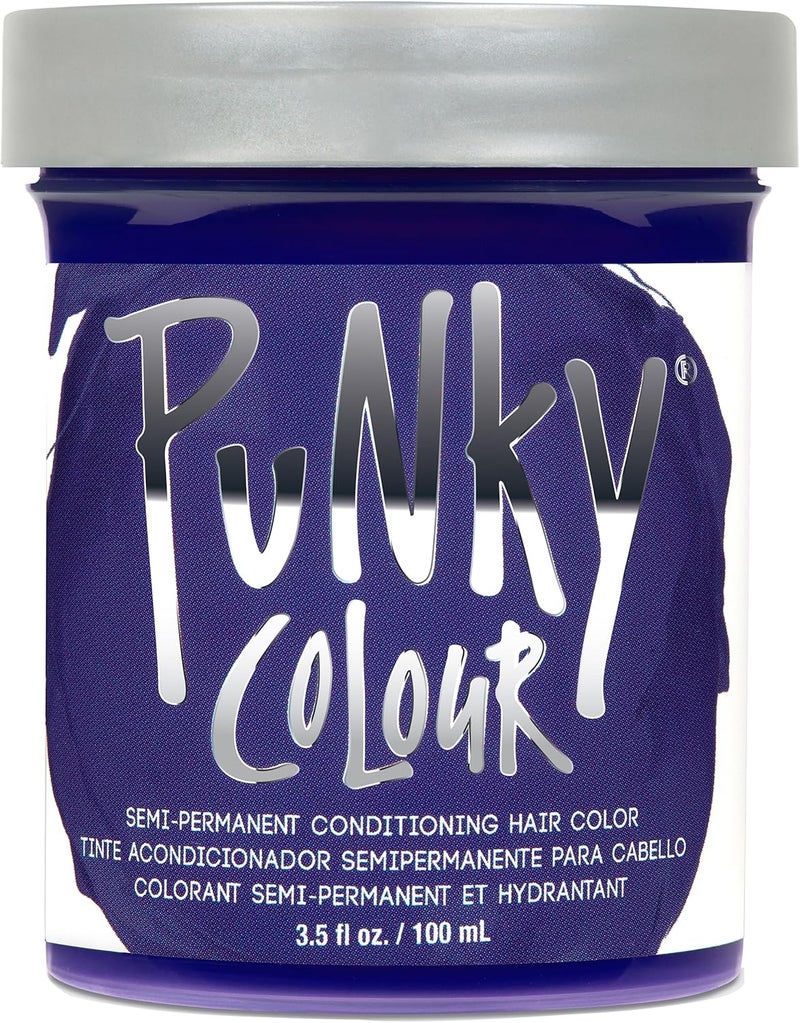 Punky Violet Semi-Permanent Conditioning Hair Color - Vegan, PPD and Paraben Free, 3.5oz - Image 1