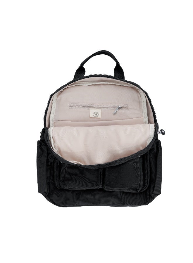 CAPRICE COLLECTION Unisex Medium Backpack – BLack, Lightweight, Water-Resistant Nylon, 10L - Image 5