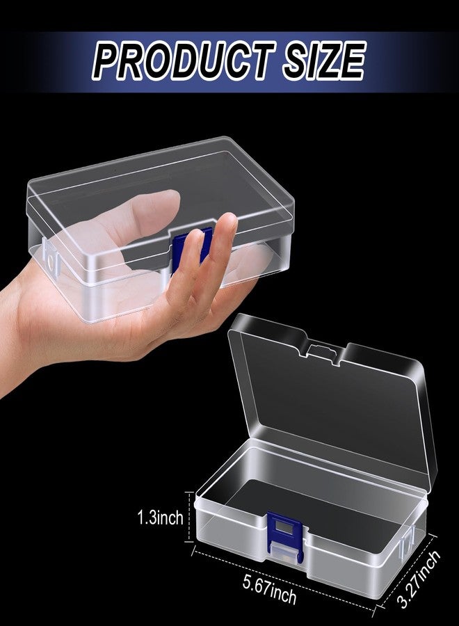 Dcocdeely 25 Pcs Plastic Crayon Box with Lid, Clear Crayon Organizer Crayon Holder Case Crayon Storage Containers for School Office Supplies Storage Organizer (25) - Image 2