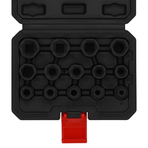 EMENTOL 14PCS 38 Drive Low Profile Nano Impact Socket Set 38Inch Drive stubby sockets Metric 6mm19mm CRMO - Image 3