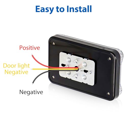 EEEKit Dome Roof Interior Light, 2PCS DC 12V 36 LED Ceiling Lights with On/Off Switch for Auto Cars Vans Camper, White - Image 4