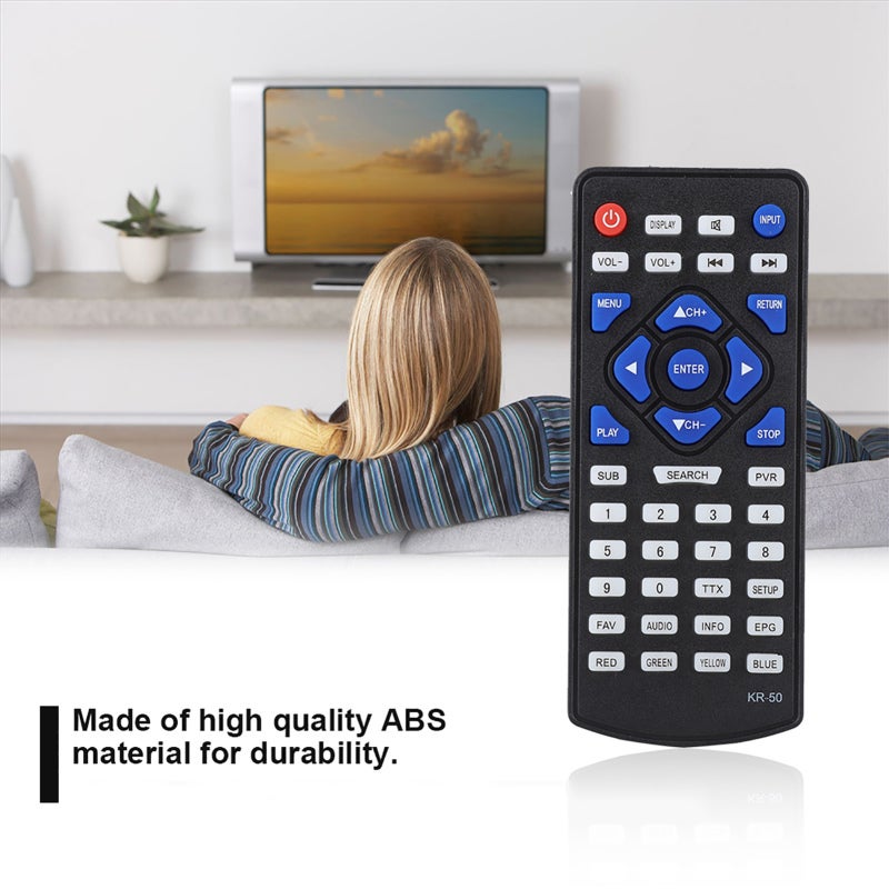 Replacement TV Remote: ABS Material, Stable Performance, Low Power Consumption Digital TV Controller - Long Transmission Distance, Easy Operation Television Remote Control for Damaged or Lost Remote R - Image 4