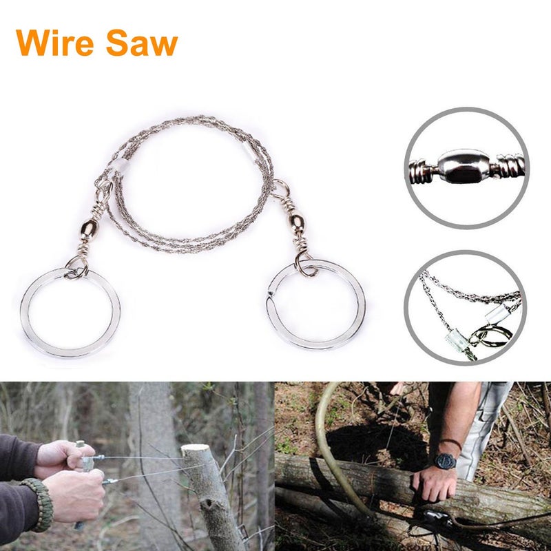 EMDMAK Survival Kit Outdoor Emergency Gear Kit for Camping Hiking Travelling or Adventures (Black) - Image 3