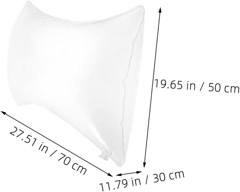 BESTonZON Inflatable Pillow Inserts Transparent Camping Pillow Core Compact Lightweight Design for Travel Home Use Versatile Inflatable Cushion for - Image 2
