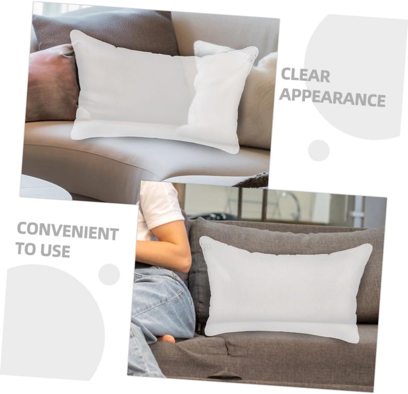 BESTonZON Inflatable Pillow Inserts Transparent Camping Pillow Core Compact Lightweight Design for Travel Home Use Versatile Inflatable Cushion for - Image 5
