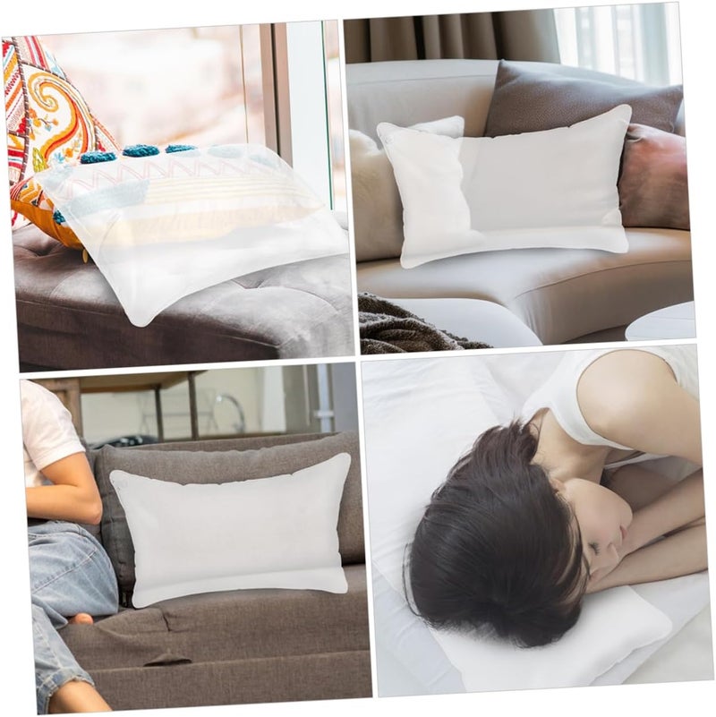 BESTonZON Inflatable Pillow Inserts Transparent Camping Pillow Core Compact Lightweight Design for Travel Home Use Versatile Inflatable Cushion for - Image 3