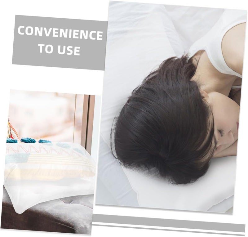 BESTonZON Inflatable Pillow Inserts Transparent Camping Pillow Core Compact Lightweight Design for Travel Home Use Versatile Inflatable Cushion for - Image 4