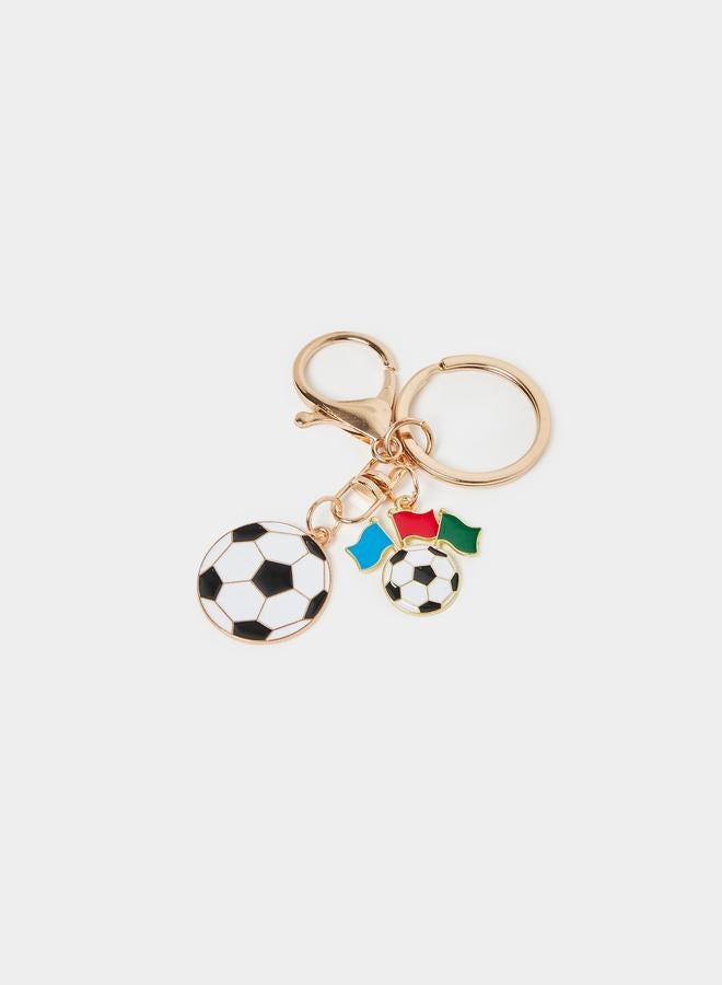 Styli Football Keychain with Hook - Image 1