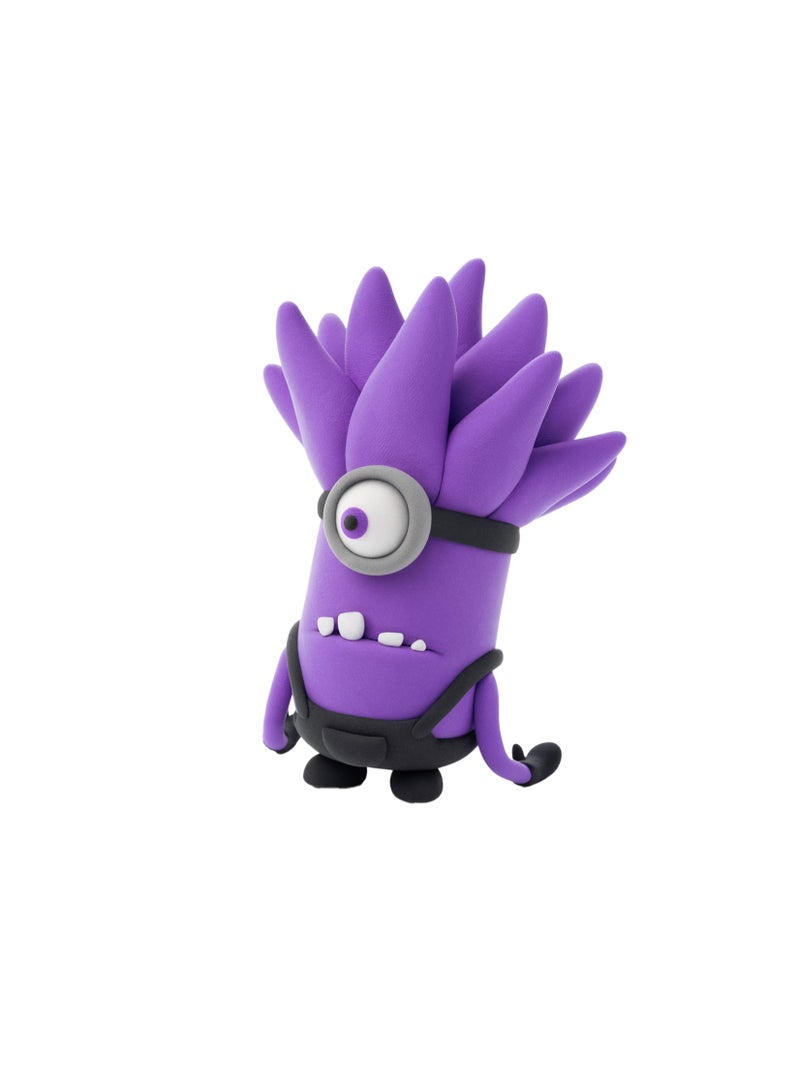 HEY CLAY Minions Evil Minion Colourful modelling air-dry clay, 5 cans with fun interactive app for kids 3 years + - Image 5