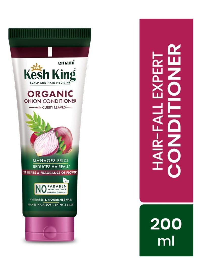 emami Kesh King Organic Onion Conditioner With Curry Leaves For Hydrated And Nourished Hair For All Hair Types 200 ML - Image 2