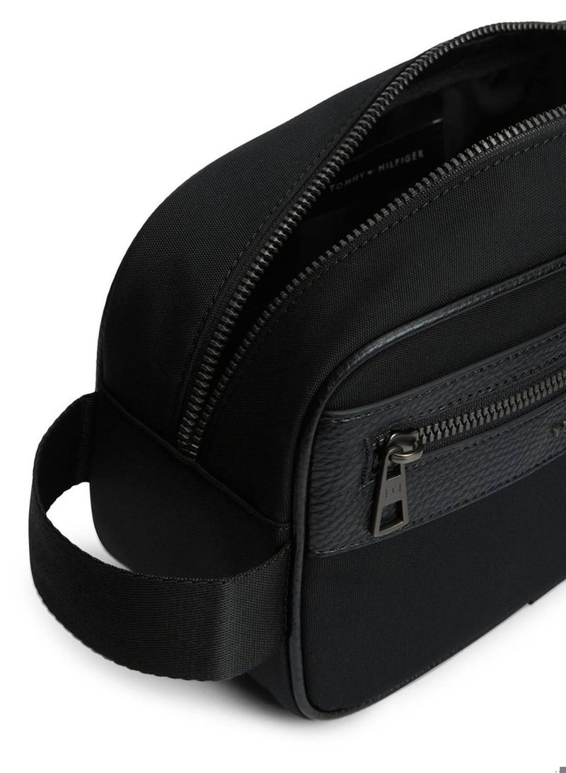 TOMMY HILFIGER Logo Textile Washbag - Image 2