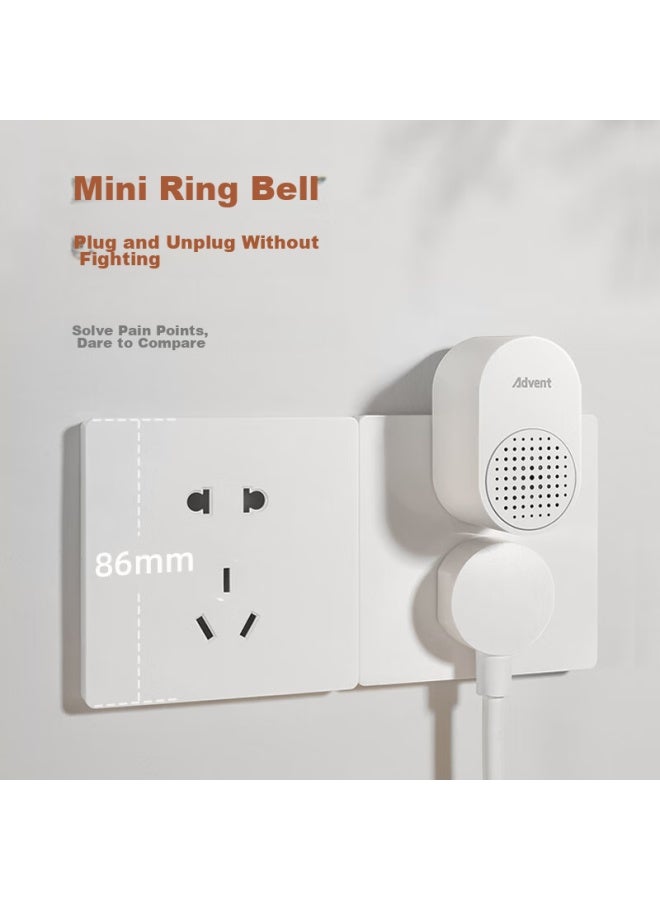 Advent Doorbell, No Battery Required, Self-powered, Wireless, Waterproof, Home Call Button, Fh861-313 Two-way - Image 2