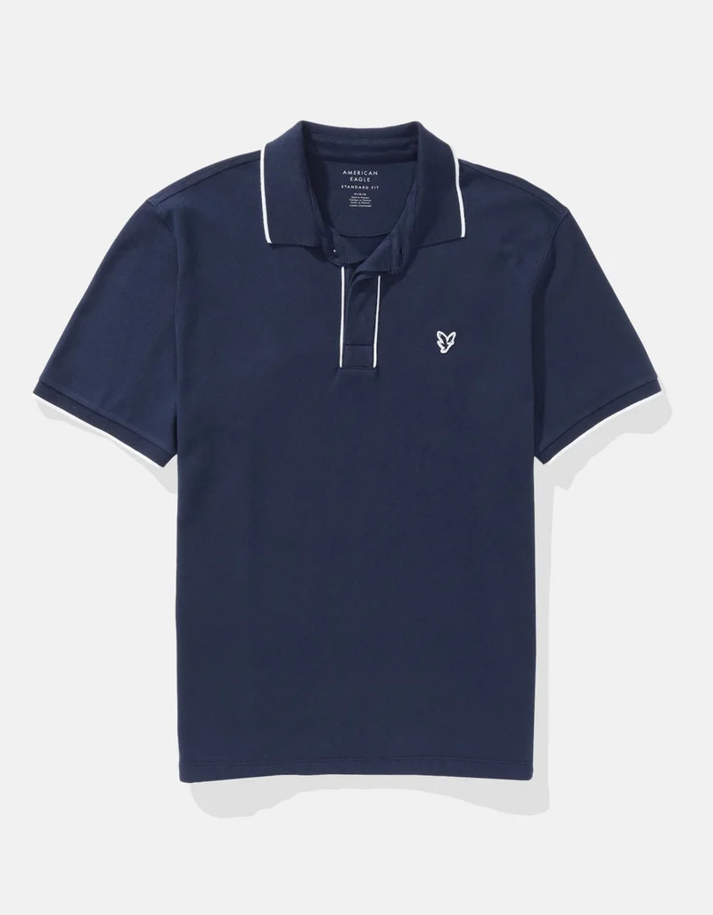 American Eagle  Novelty Tipped Polo for Men | Best Price UAE