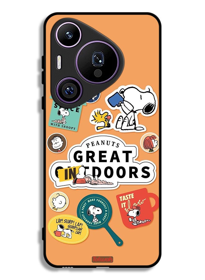 Tolwak Huawei Pura 70 Pro Protective Case Cover Peanuts Stickers - Image 1