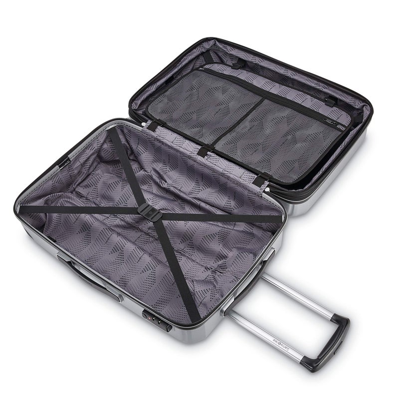 Samsonite Winfield 3 DLX Hardside Expandable Luggage with Spinners, Silver, Carry-On 20-Inch - Image 2