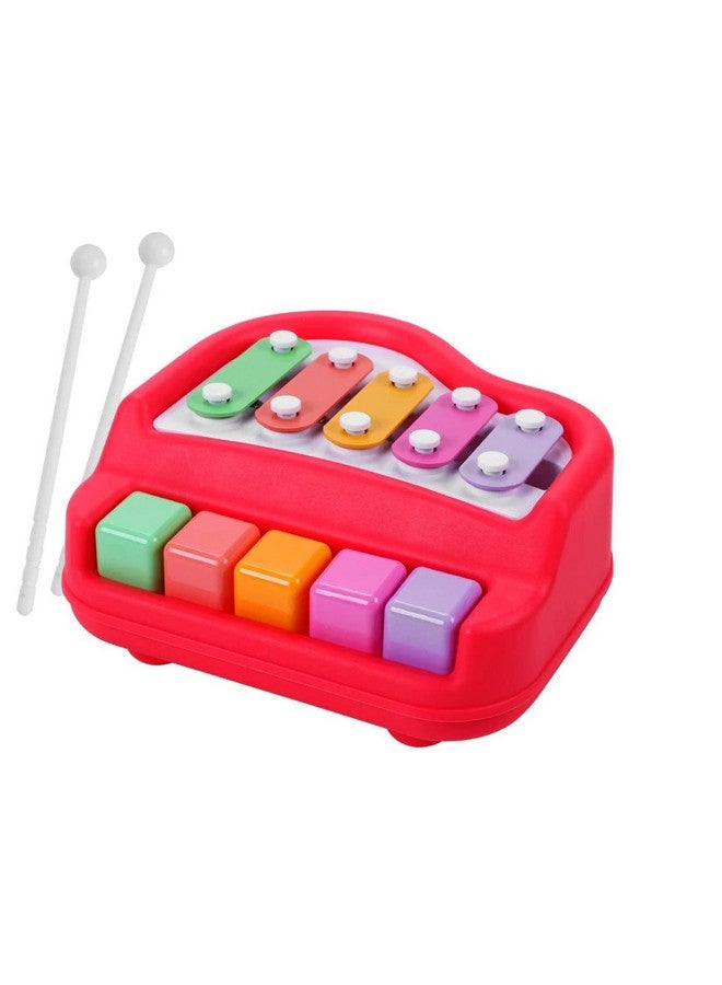 FunBlast Xylophone - Xylophone for Kids, Kids Musical Instruments, Kids Xylophone, Xylophone for 1 Year Old, Kids Drums & Percussion, Hammering & Pounding Toys, Hand Knock Piano Toys (Red) - Image 1