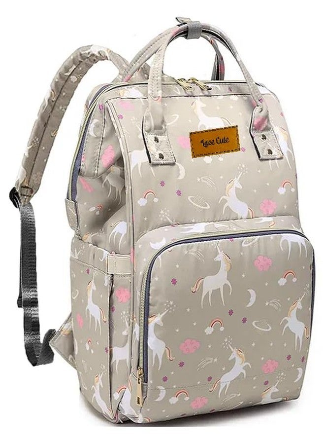 Laee cute baby Diaper Bag for Mothers | Spacious Waterproof Backpack with Multiple Pockets to Easily Organise Baby Essentials, Various Sized Pockets (grye) - Image 1