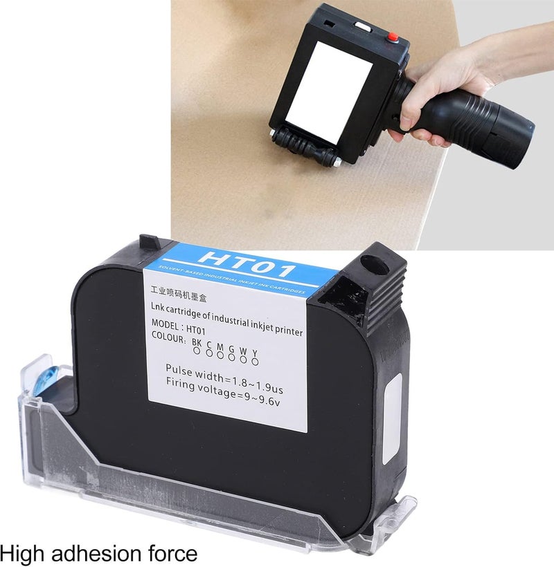 Handheld Printer Ink Cartridge, Handheld Inkjet Printer Ink Cartridge, ABS Handheld Printer Cartridge Inkjet Printer Cartridge for Wood, Fabric, Metal, Fabric, Glass - Image 2