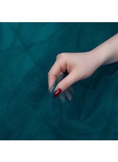 Generic Trendy Solid Color Lace Tulle Photography Background Prop Stone Blue 1*1.5 m 